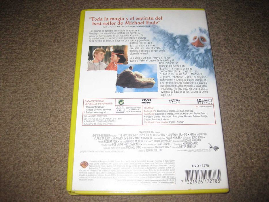 DVD "História Interminável II" de George T. Miller/Raro!