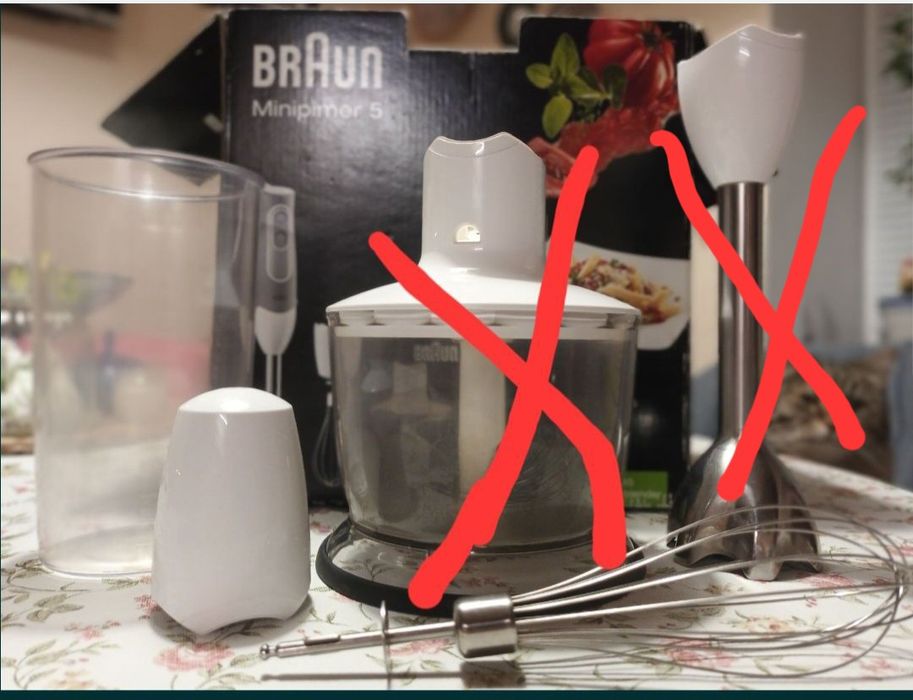 Комплектуючі блендера Braun