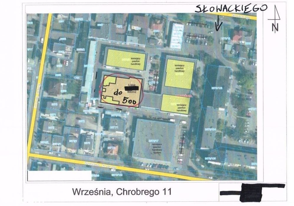 wynajmę lokal na sklep 500 m
