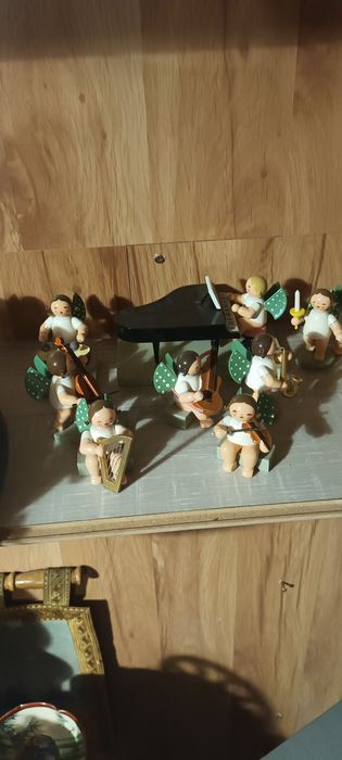 Figurki ręcznie wykonane Kuhn &Wendt Erzgebirge aniołki