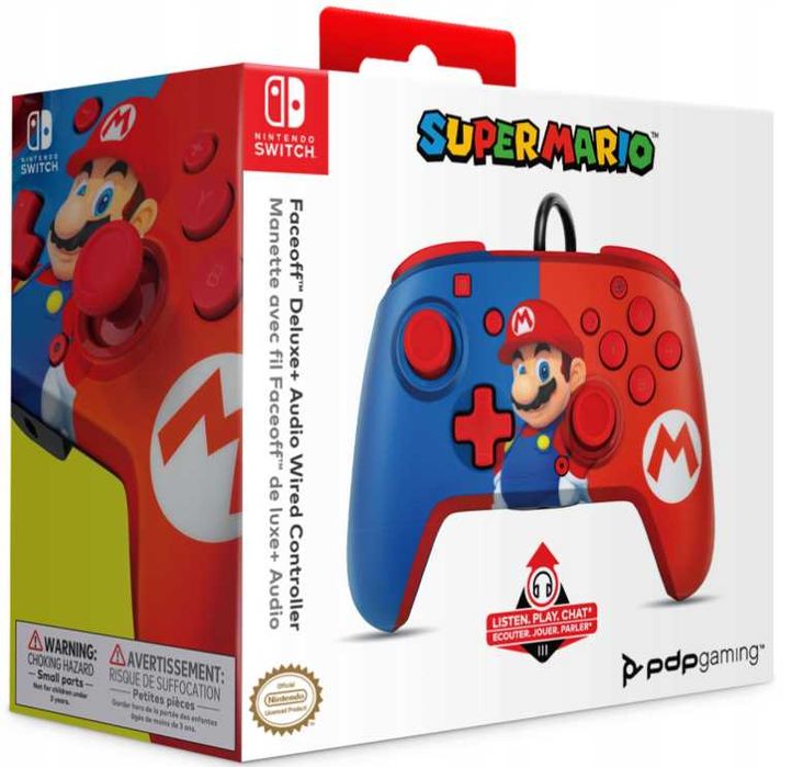 Pad przewodowy Mario Nintendo Switch prezent