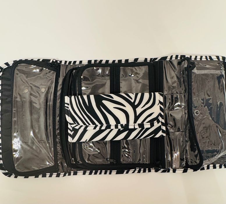 Organizer na kosmetyki, kosmetyczka, zebra, NOWA