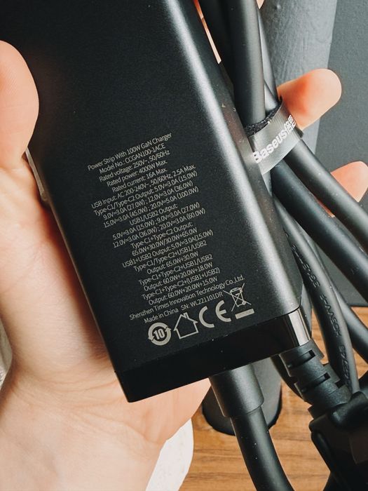 мережевий адаптер Baseus 100W GaN3 Pro Desktop Fast Charger