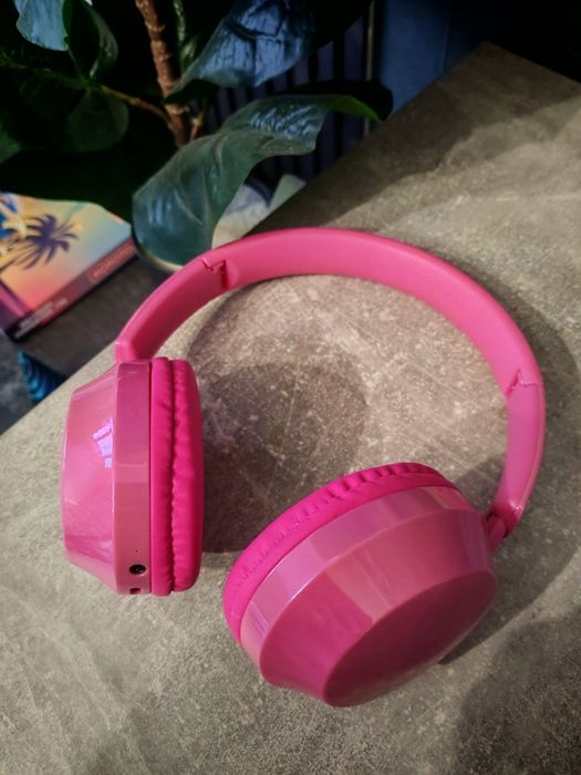 Беспроводные, большие наушники, розовые наушники, накладные наушники,