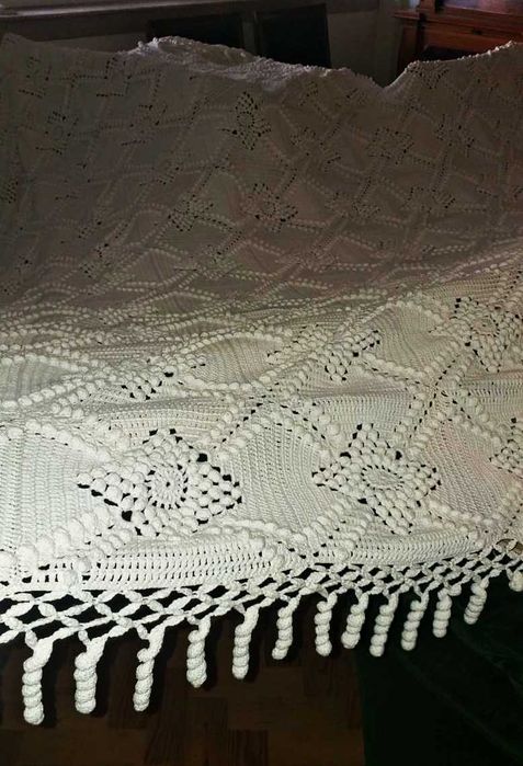 Colcha de linha Âncora (cama de casal)