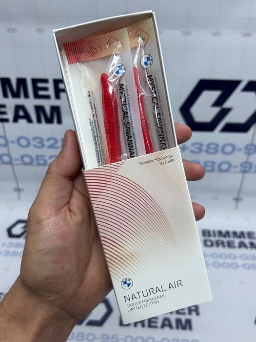 Ароматизатор BMW БМВ Natural Air Silver/Black/NEW  змінні картриджі