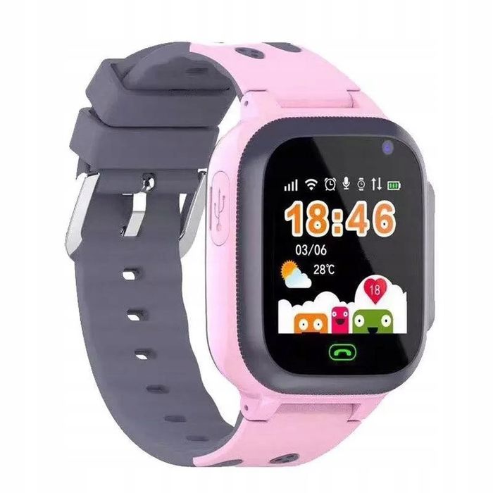 Smartwatch Dla Dzieci Zegarek Dziecięcy Lokalizator Lbs + Karta SIM