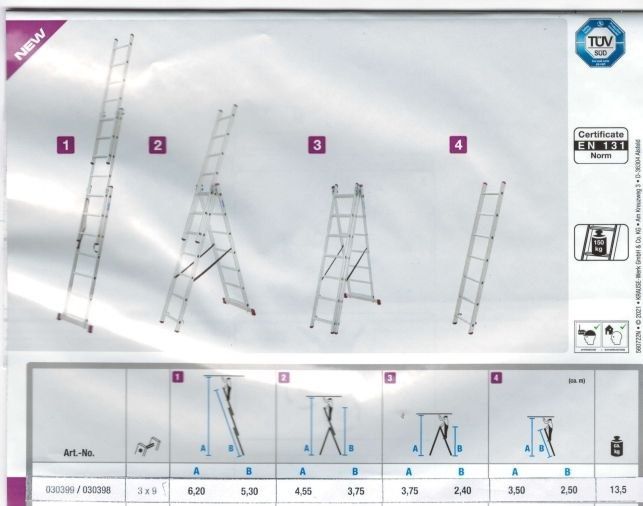 Прокат Аренда Лестница Драбина 5.20м.