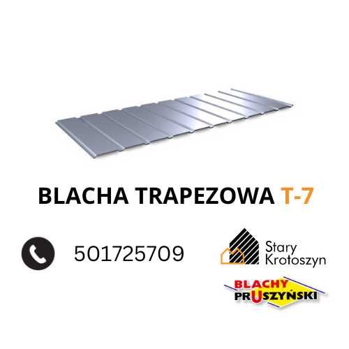 Blacha trapezowa T-7P "BLACHY PRUSZYŃSKI" I gat. kolor PROMOCJA !