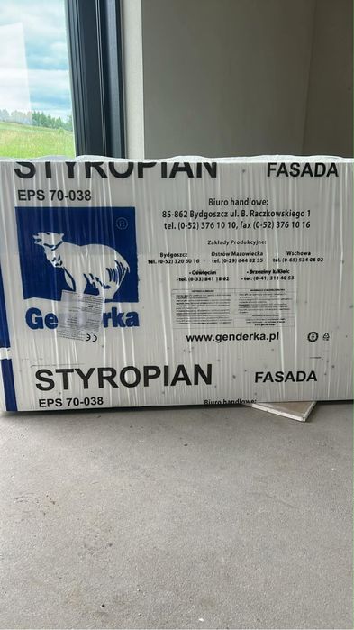 5x Styropian fasada 5 paczek eps70-038 bialy 20cm