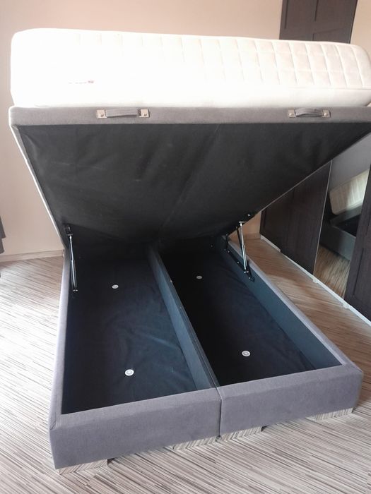 Rama łóżka + materac Ikea