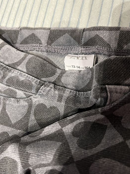 Zara legginsy dzins 164 nowe