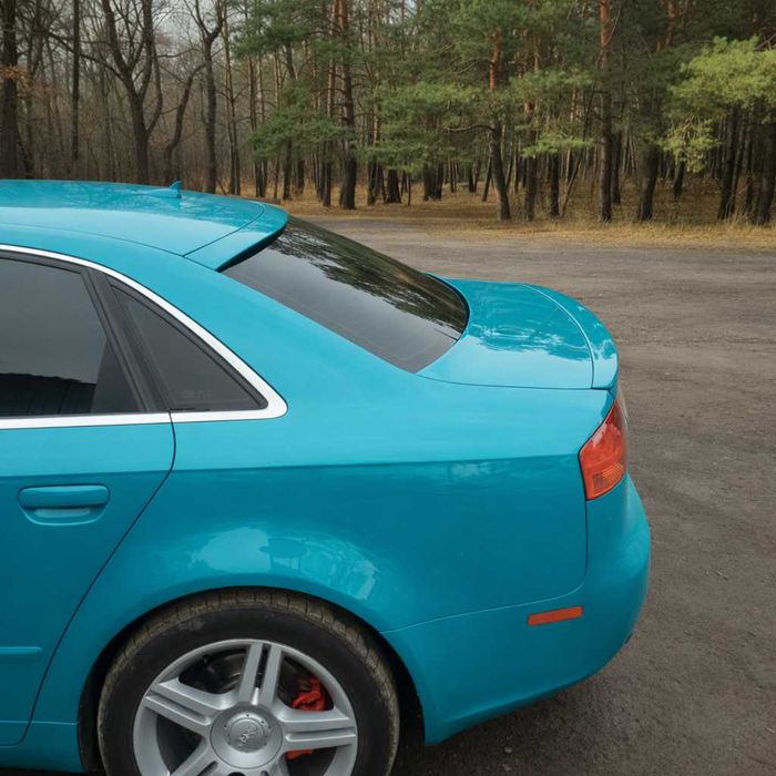 Лип спойлер на крышку багажника Audi A4 B7, Бленда заднего стекла Ауди А4 Б7