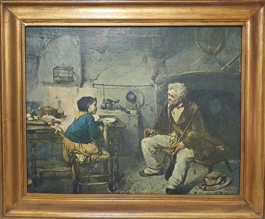 Quadro antigo colecionável - 61x51cm