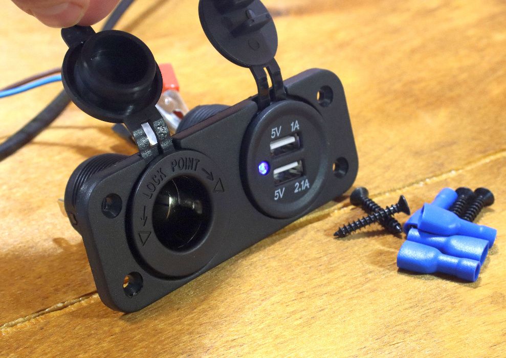 Зарядное usb устройство с прикуривателем. Twin Charging. 2 в 1.
