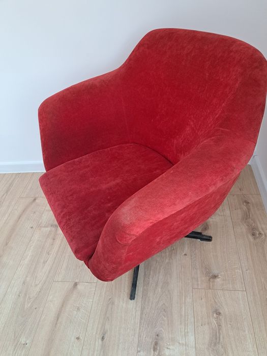 Fotel obrotowy PRL muszelka, klubowy