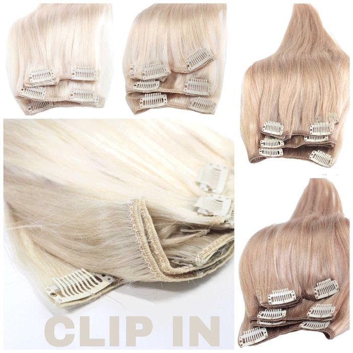 Świetne naturalne włosy na spineczki! HIT 45 cm