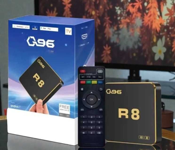 ТВ приставка Q96 R8 8/64 Smart TV Box Android12 WiFi 4K Bluetooth нова