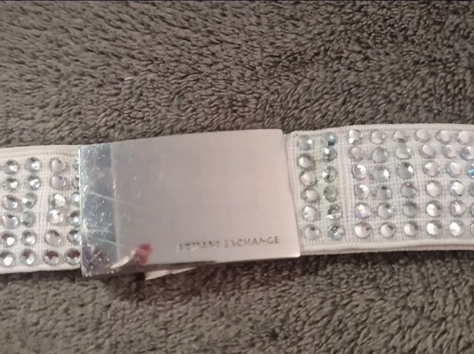 Cena dziś  Orginalny pasek cyrkonie rozciągany Armani Exchange rozm. X