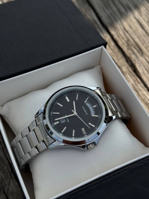 Годинник Casio MTP-1381D-1A Black-Silver