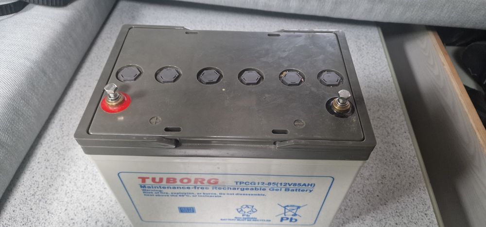 Akumulator żelowy 85ah tuborg do kampera  przyczepy