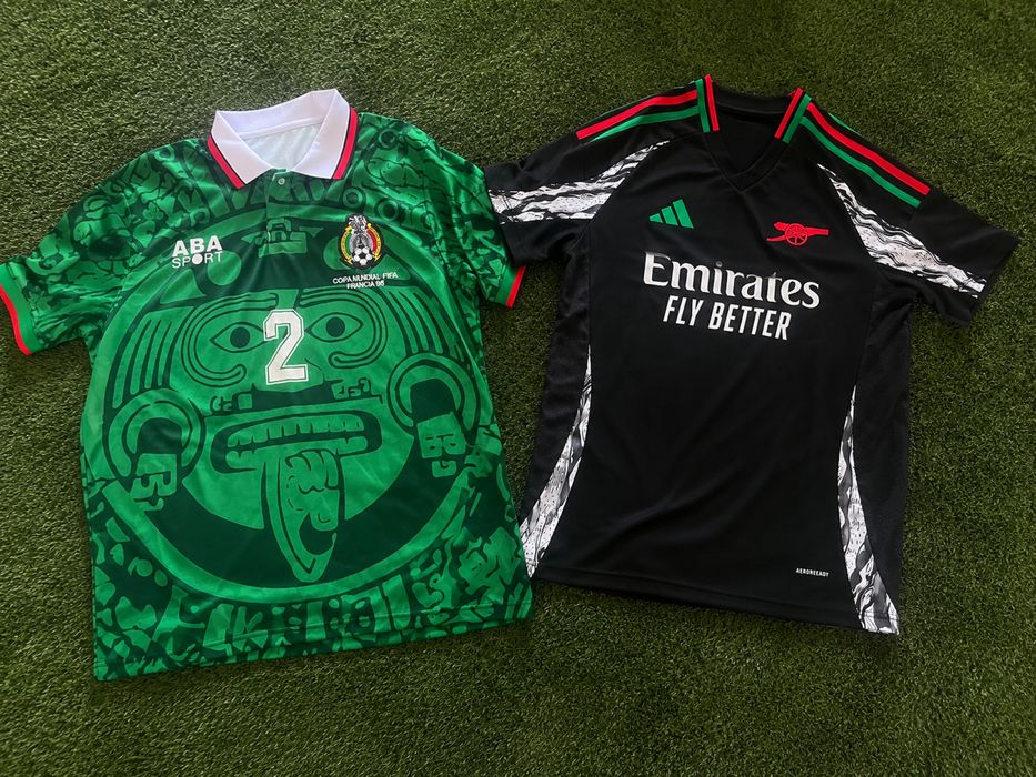 Camisolas futebol (Mexico world cup; Arsenal)