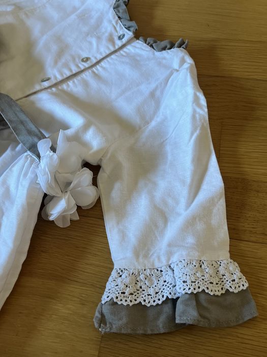 Vestido linho - loja patinhos - 6 anos (veste 4 anos)