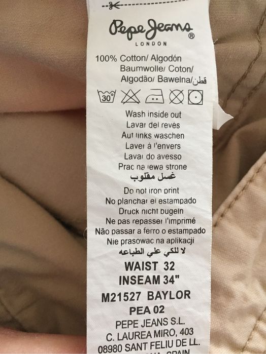 Calças Pepe Jeans bege