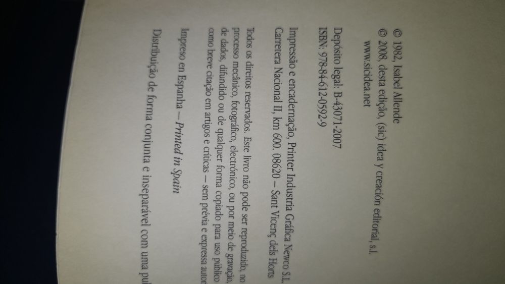 A casa dos espiritos(portes incluidos)