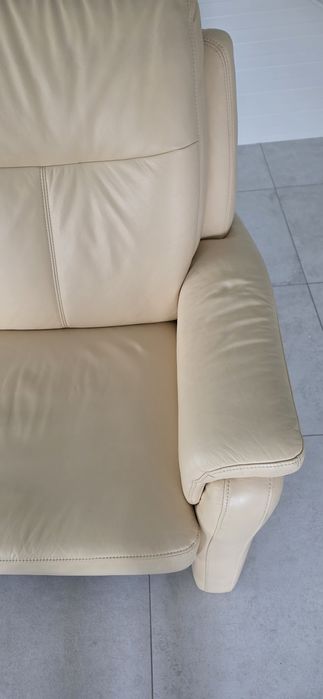 Kanapa,sofa skórzana jasna