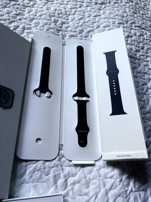NIEUŻYWANY Apple Watch 8 45mm stalowy srebrny cellular BATERIA 100%
