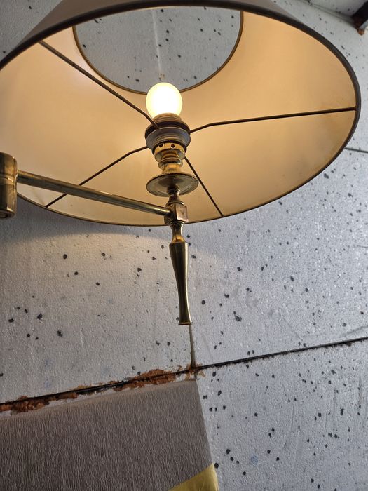 Lampa stojąca mosiężna