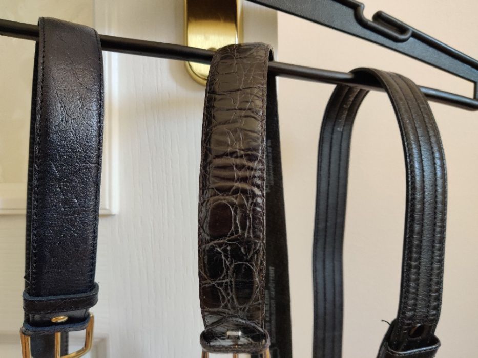 Pasek skórzany męski