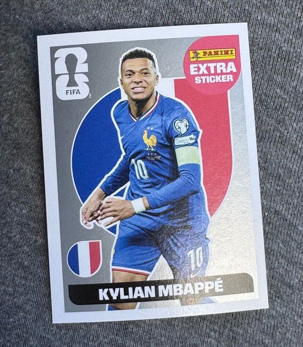 extra sticker Mbappe 2026