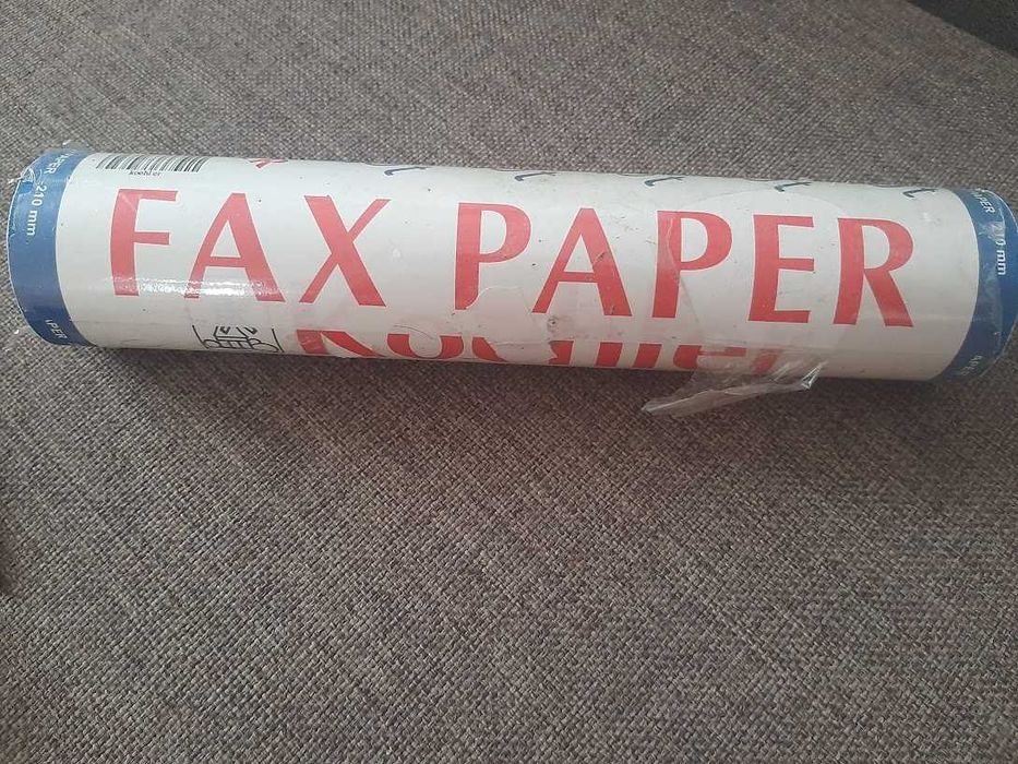 Папір рулони фірмовий 210 см +папір для факсу калькулятори
