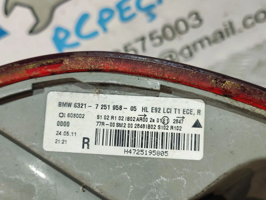 Farolins traseiros Originais BMW Serie 3 Coupe E92 LCI LED Facelift