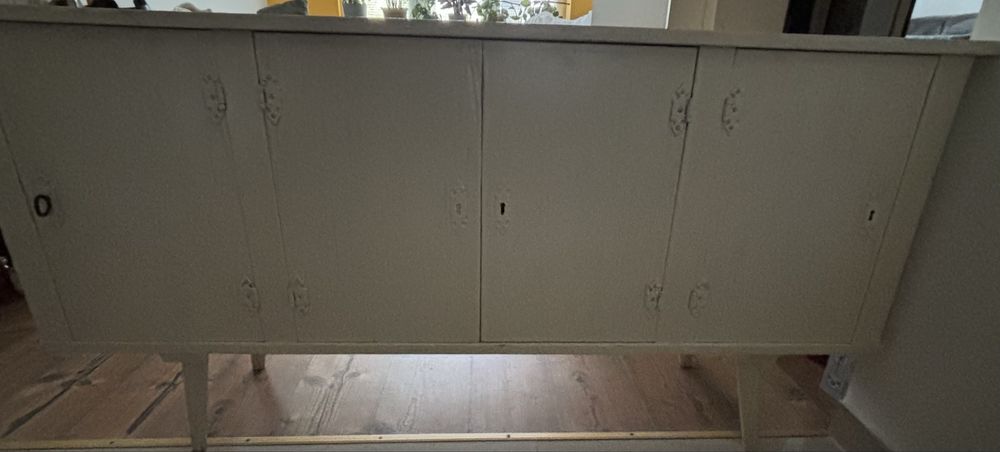 Drewniane szafki kuchenne styl rustykalny shabby chic