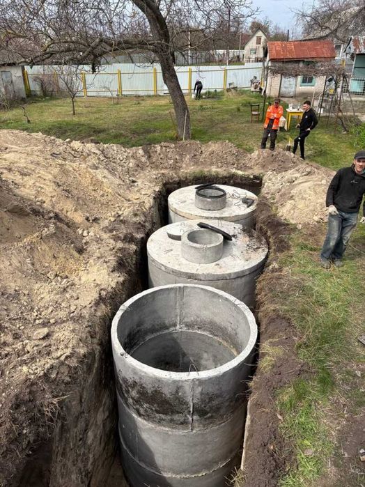 Послуги екскаватораТраншеїКопанняСептиківСептикБетонніКільцяПісокЩебін
