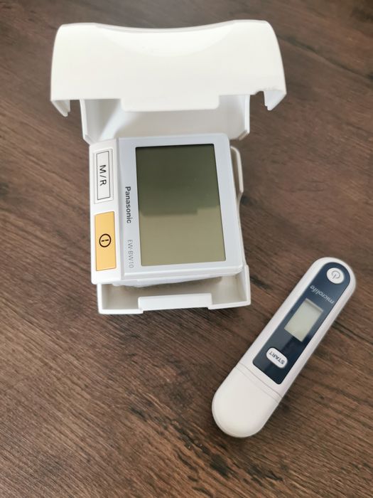 Ciśnieniomierz Panasonic, termometr bezdotykowy