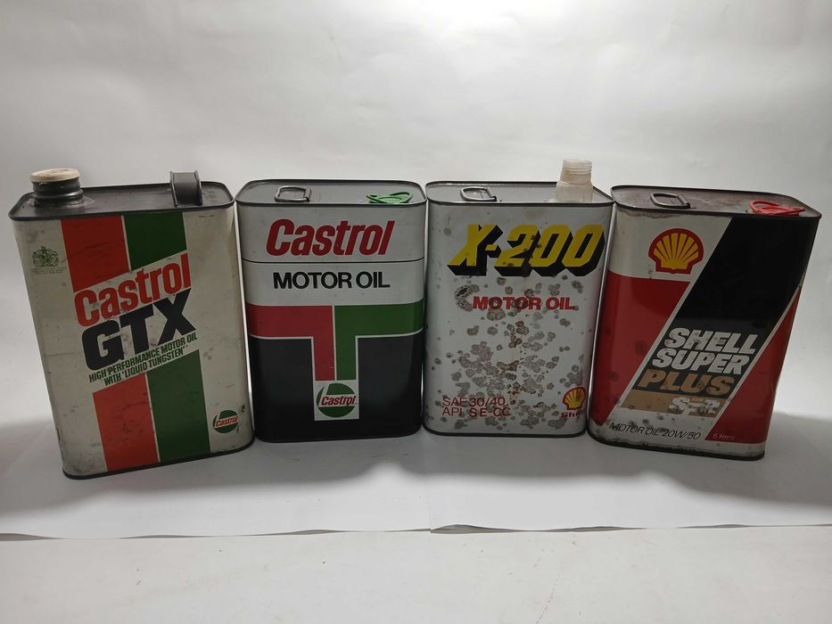 Latas de oleo Antigas - Shell / Castrol