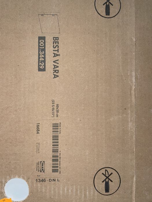 Porta Ikea Besta Vara 60x38 cm branco