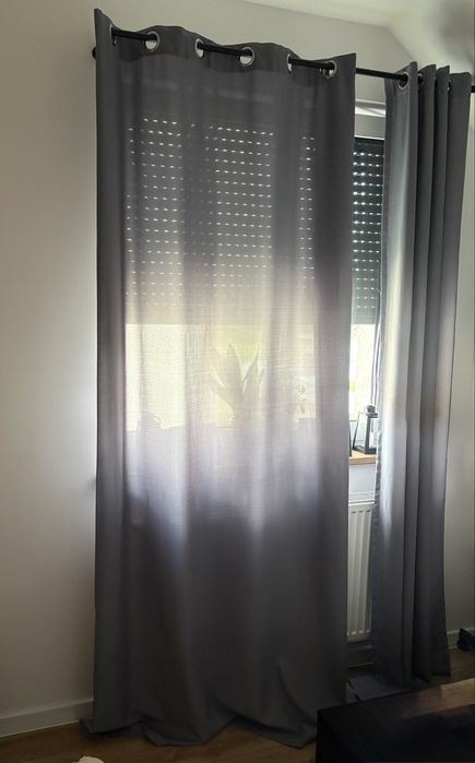 Zaslony szare na przelotkach