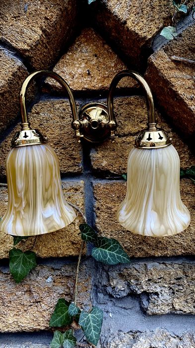 Винтаж. Бра парные абажур Капелька, большие, цена за пару, Италия