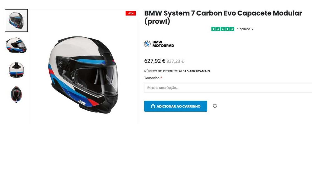 capacete bmw system 7 carbon evo + intercom system 7