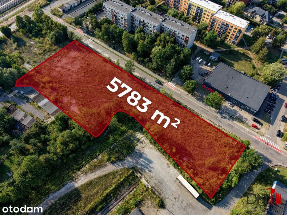 Utwardzony i ogrodzony plac, 5783 m2 - Zawiercie