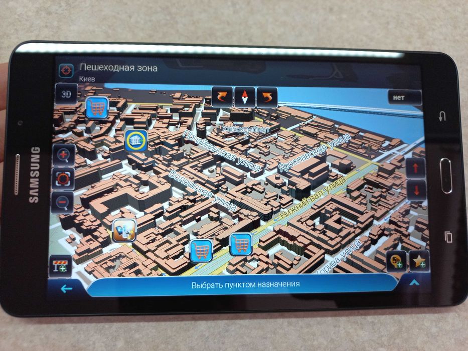 Потужна вантажна GPS навігація TIR / ADR Samsung 7". 4G. Карти 2025р!