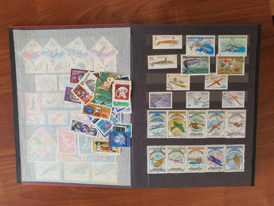 Klaser ze znaczkami pocztowymi