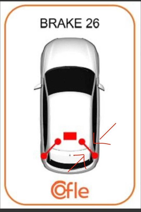 Cabo de travão mão direito Renault Scenic II / Grand Scenic II
