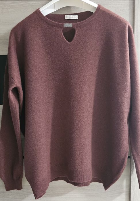 Brunello Cucinelli  базовый свитер  шерсть, кашемир, шелк л/м