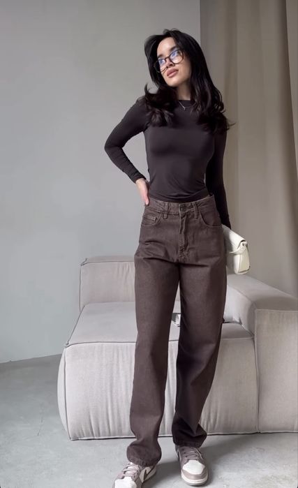 Трендові шоколадні MOM RELAXED